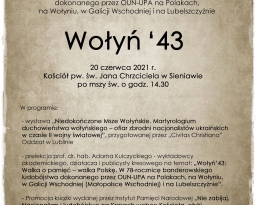 Zdjęcia główne wydarzenia: Wołyń `43
