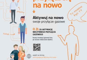 Zdjęcie główne dla: '„Aktywuj na nowo swoje przyłącze gazowe” - kampania informacyjna Polskiej Spółki Gazownictwa' 