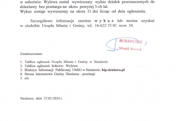 Zdjęcie główne dla: 'Wykaz działek przeznaczonych do dzierżawy' 