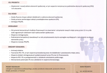 Zdjęcie główne dla: 'Pionier - rozwój i wzmacnianie potencjału sektora ekonomii społecznej' 