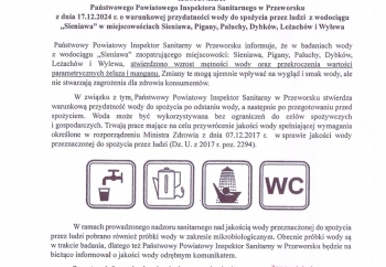 Zdjęcie główne dla: 'Komunikat Państwowego Państwowego Inspektora Sanitarnego w Przeworsku' 