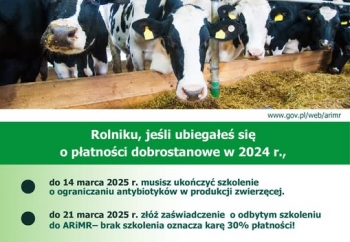 Zdjęcie główne dla: 'Komunikat Dyrektora Podkarpackiego Oddziału Regionalnego ARiMR' 