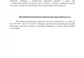 Zdjęcie główne dla: 'Plany priorytetowe Policji na okres 01.07.2025 r. - 31.12.2025 r.' 