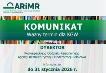 Zdjęcie główne dla: 'Ważna informacja dla Kół Gospodyń Wiejskich' 