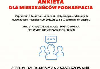 Zdjęcie główne dla: 'Badanie realizowane na zlecenie Urzędu Marszałkowskiego Województwa Podkarpackiego w Rzeszowie' 