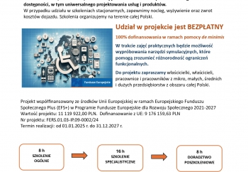 Zdjęcie główne dla: 'Zaproszenie dla Przedsiębiorców do udziału w projekcie Instytut Dostępności.' 