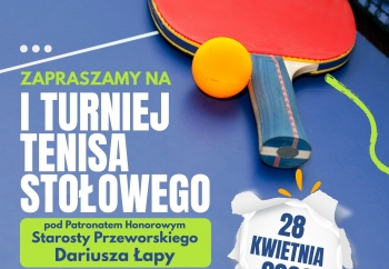 Zdjęcie główne dla: 'Zaproszenie na I Turniej Tenisa Stołowego.' 