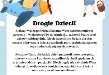 Zdjęcie główne dla: 'Życzenia z okazji Dnia Dziecka' 