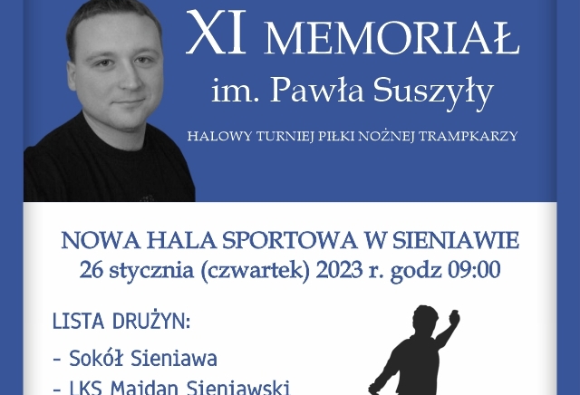 Zdjęcie główne newsa: XI Memoriał im. Pawła Suszyły - Halowy Turniej Piłki Nożnej Trampkarzy
