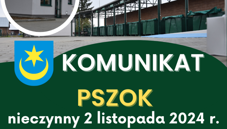 Zdjęcie główne newsa: PSZOK nieczynny 2 listopada 2024 r. (sobota)