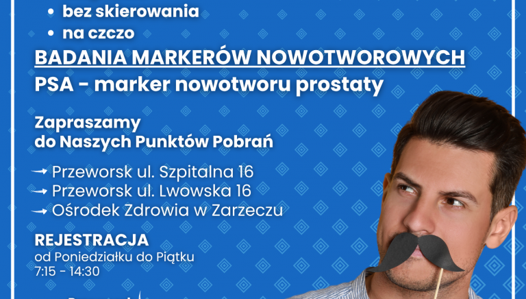 Zdjęcie główne newsa: Bezpłatne badania dla mężczyzn