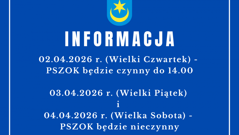 Zdjęcie główne newsa: Informacja o godzinach pracy PSZOK