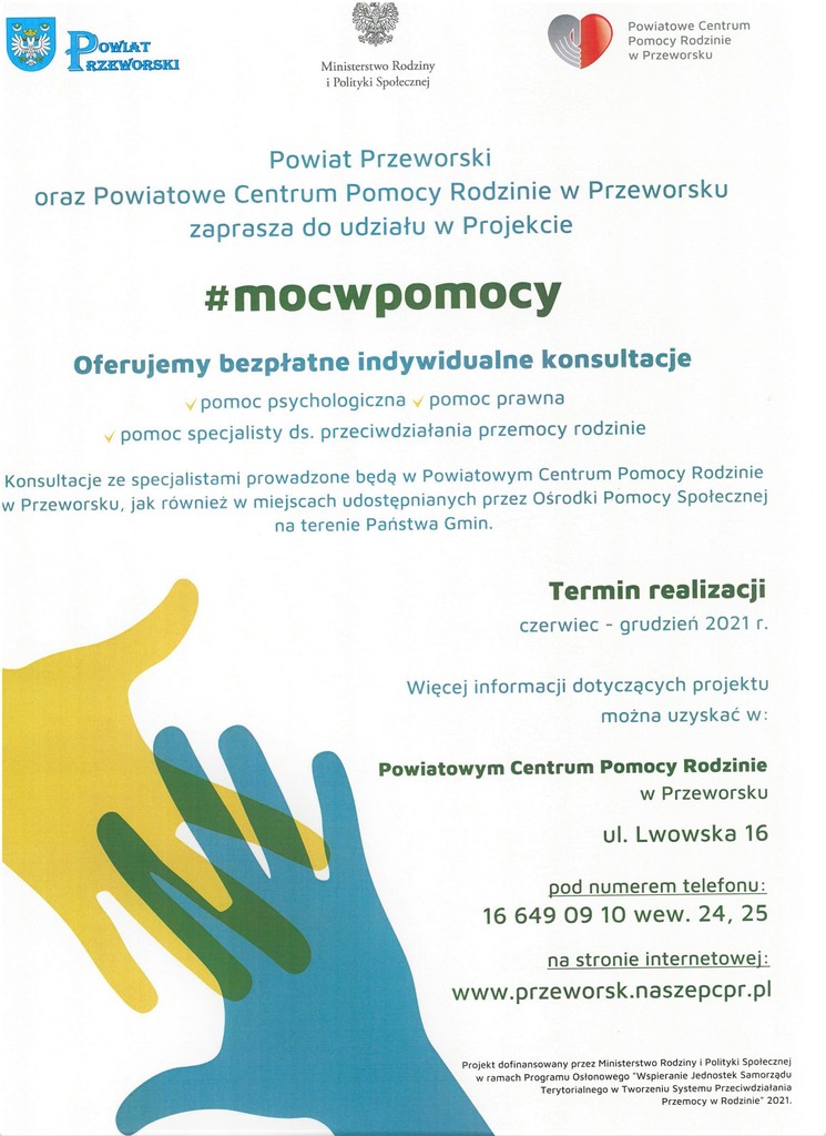 Plakat #mocwpomocy
